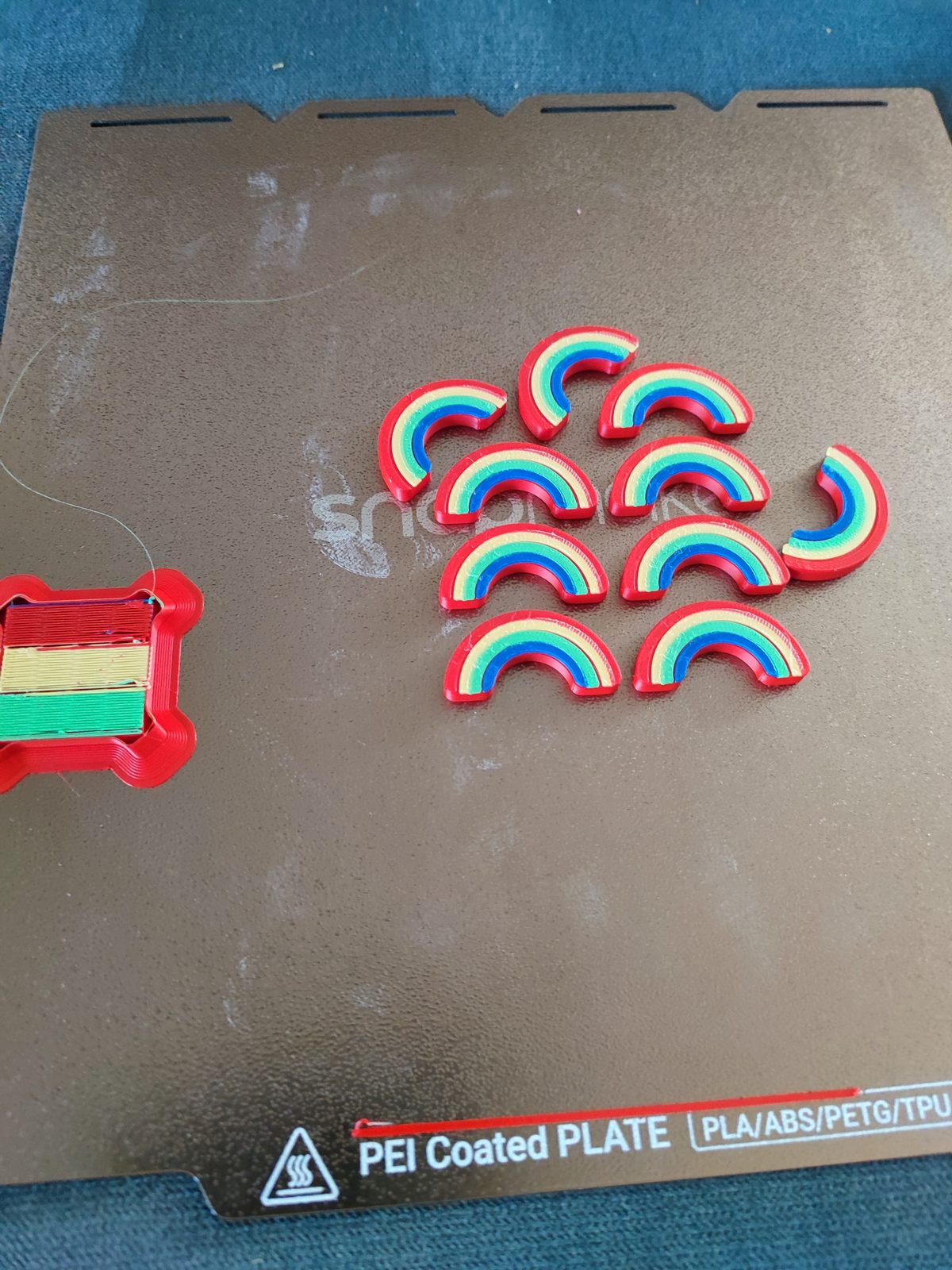 Boucles d&rsquo;oreilles arc-en-ciel
