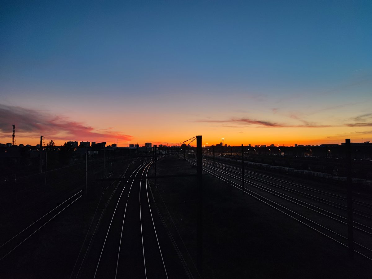 Coucher de soleil à Saint-Pierre-des-Corps